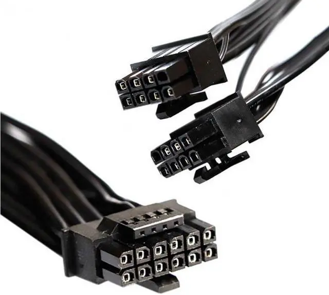 Alt view image 5 of 6 - Aomoproing 12VHPWR ATX3.0 PCI-E 5.0 Power Modular Cable to Dual ATX 8Pin for 3080 3090TI PSU 16Pin 12+4P Graphics Card