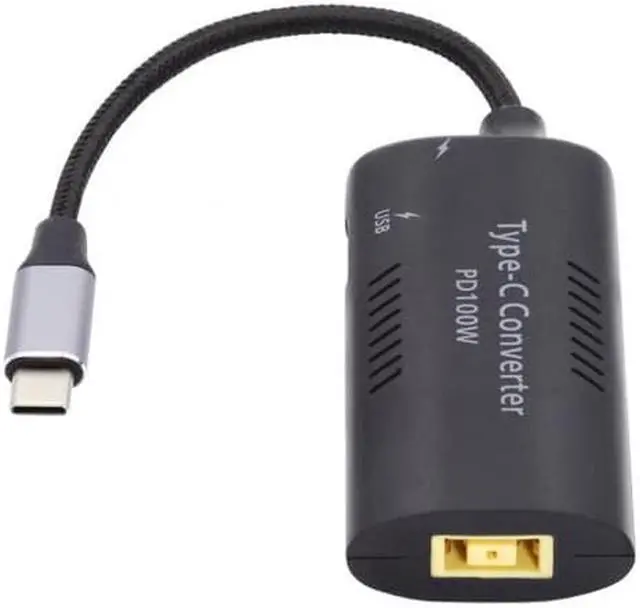 Alt view image 3 of 7 - Aomoproing Rectangle Power Thinpad X1 Input to 100W Dual Type C USB-C and Type-A Output PD Emulator Trigger Charge Cable