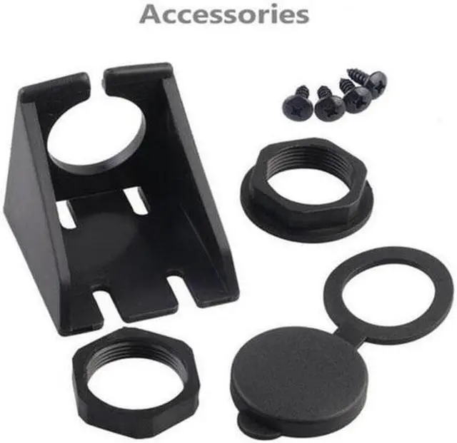 Alt view image 5 of 7 - Aomoproing 1m Waterproof Dual USB 3.0 Extension AUX Flush Mount Car Mount Extension Cable for Dashboard Panel