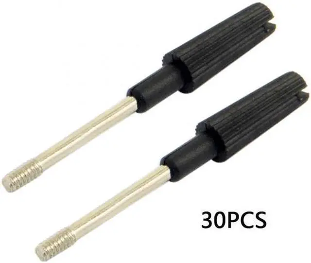 Alt view image 4 of 7 - Aomoproing 30pcs Thumb Screws #4-40 UNC 47mm Length Stainless Steel Overmold for Computer Cable