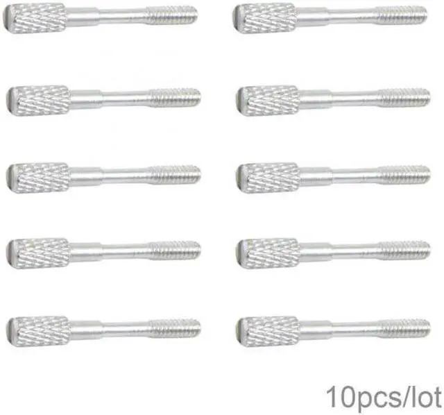 Alt view image 4 of 7 - Aomoproing 10pcs/lot Thumb Screws #4-40 UNC 25mm Length Stainless Steel for Computer Cable
