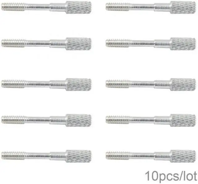 Alt view image 5 of 7 - Aomoproing 10pcs/lot Thumb Screws #4-40 UNC 25mm Length Stainless Steel for Computer Cable