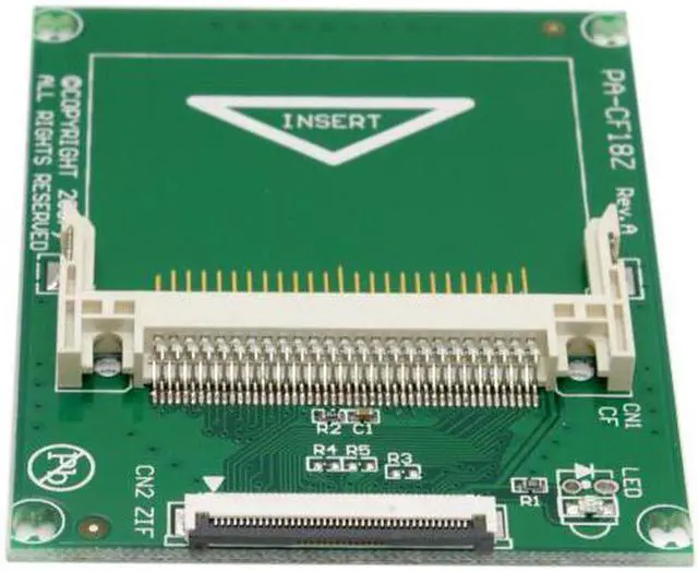 Alt view image 4 of 7 - Aomoproing 1.8" Compact Flash CF Memory Card to CE Ipod ZIF SSD HDD Adapter with 2 Cables