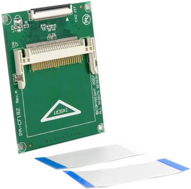 Alt view image 6 of 7 - Aomoproing 1.8" Compact Flash CF Memory Card to CE Ipod ZIF SSD HDD Adapter with 2 Cables