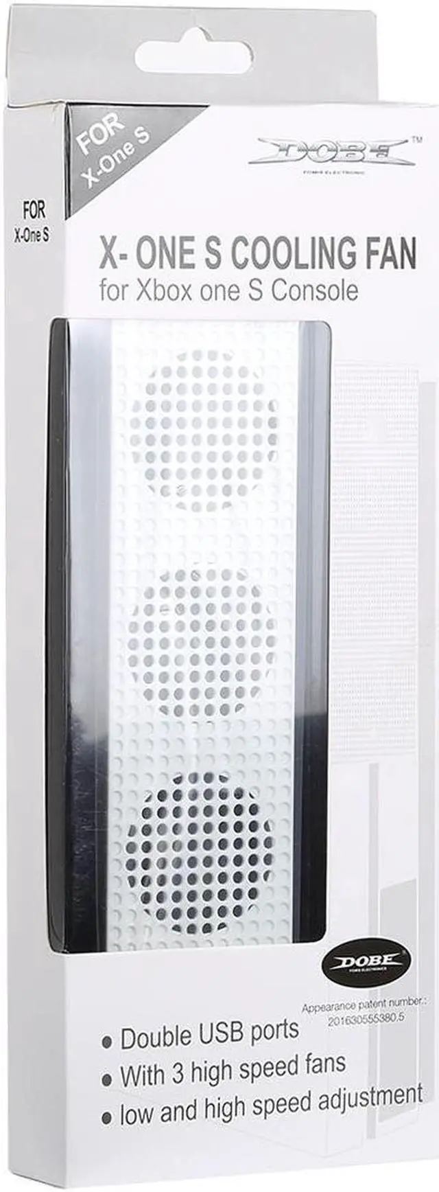 Alt view image 6 of 7 - DOBE Game Console Cooling Fans with Dual USB Ports & Low/High Speed Switch for XBOX One S Console