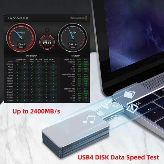 Alt view image 2 of 7 - Aomoproing 40Gbps USB4 Type C Male to Male Straight Connector 100W Power Data 8K Video Adapter for Laptop Phone