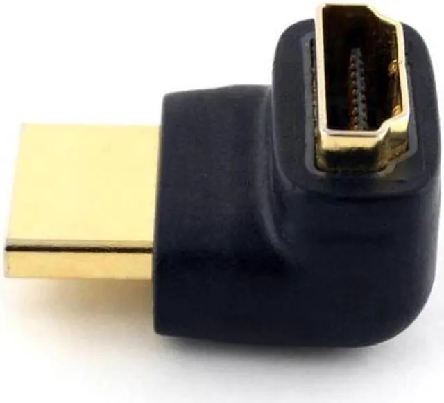 Alt view image 2 of 7 - Aomoproing  90 Degree Up Angled HDMI 1.4 Male to Female Extension Adapter Converter