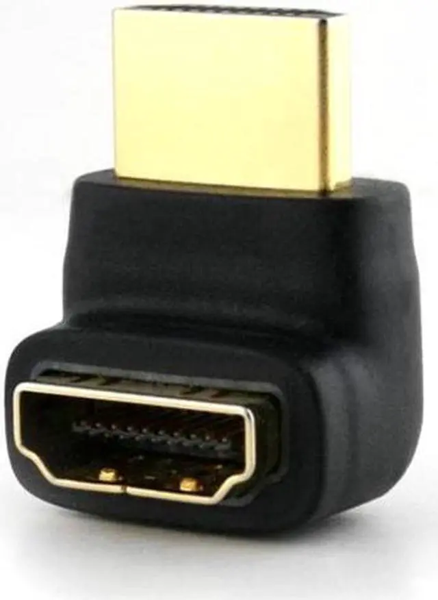 Alt view image 3 of 7 - Aomoproing  90 Degree Up Angled HDMI 1.4 Male to Female Extension Adapter Converter
