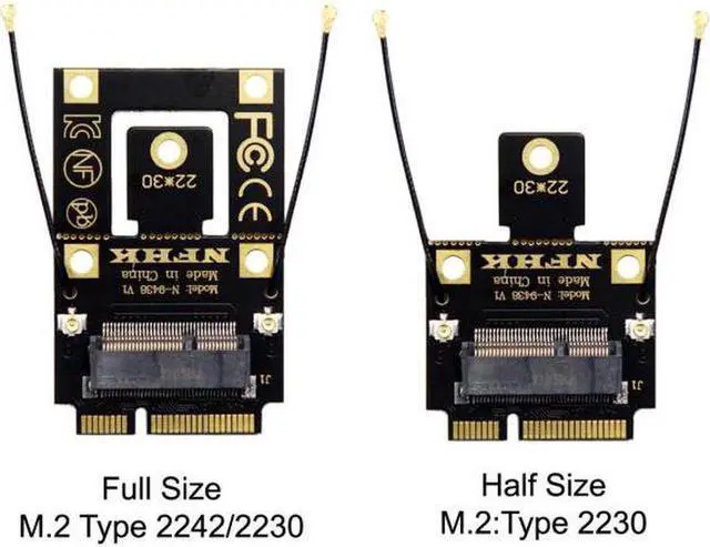 Alt view image 3 of 7 - Aomoproing  NGFF M.2 Key-A to Mini PCI-E PCI Express Converter Adapter for 9260 8265 7260 AC Wifi Bluetooth Wireless Card