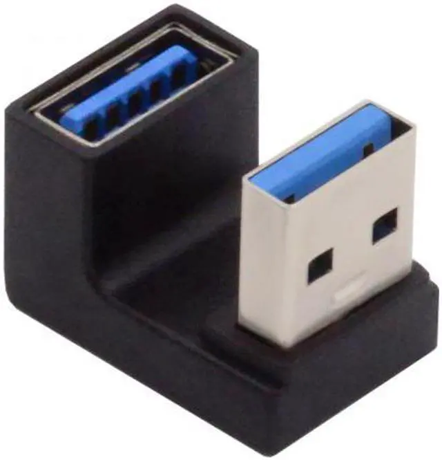 Main image of Aomoproing 10Gbps USB3.0 Male to Female Extension Power Data Video Adapter Opposite U Shape Back Angled
