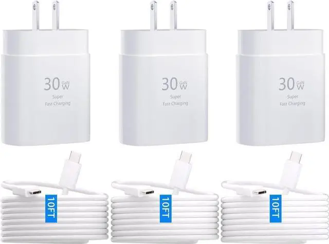 Main image of iPhone 15 Pro Max Charger 30W USB C iPhone 15 Charger Block Fast Charging with 10FT Long Type C Cord Cable for iPhone 15/15 Pro/15 Pro Max/15 Plus, iPad Pro/Mini/Air, Samsung S24/S23/ Ultra-3 Pack