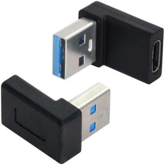 Alt view image 6 of 7 - Aomoproing USB-C Type C Female 90 Degree Up Angled to USB 3.0 A Male Data Adapter for Laptop Desktop