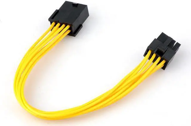 Alt view image 2 of 6 - 8-pin PCI Express to Pcie 8 pin (6+2) PC Motherboard Graphics Video Card Pci-e GPU VGA ATX PSU Power Extension Cable