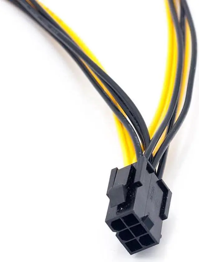 Alt view image 4 of 6 - PCI-E 6-pin to Dual 6+2-pin (6-pin/8-pin) Power Splitter Cable Graphics Card PCIE PCI Express 6Pin to Dual 8 Pin Power Cable
