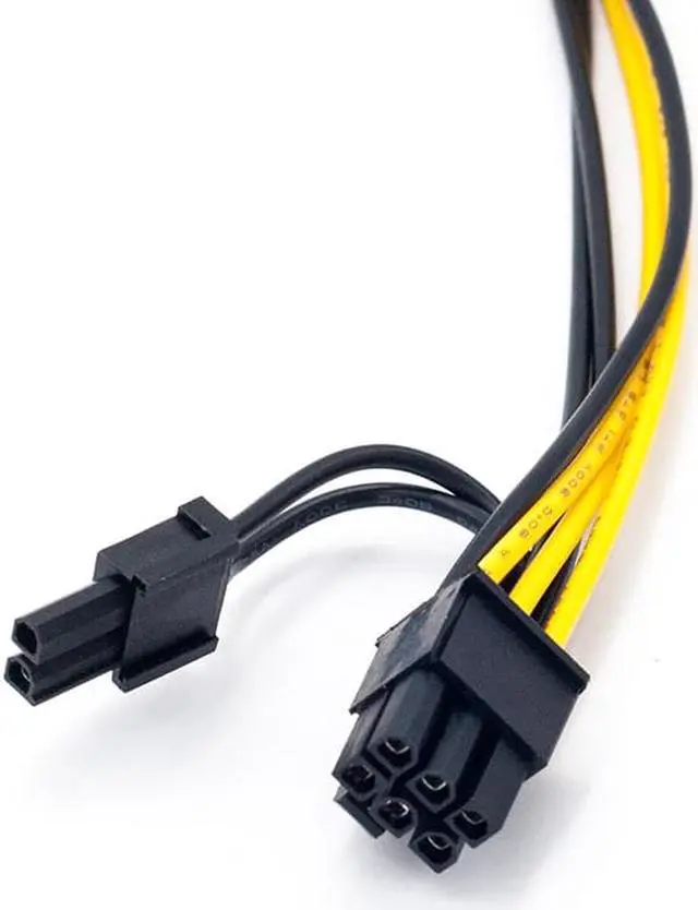 Alt view image 5 of 6 - PCI-E 6-pin to Dual 6+2-pin (6-pin/8-pin) Power Splitter Cable Graphics Card PCIE PCI Express 6Pin to Dual 8 Pin Power Cable