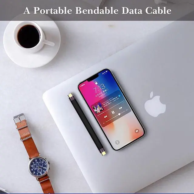 Alt view image 4 of 7 - USB C Female to USB C Male Cable,USB4 / Thunderbolt 4/3 Cable 100W,40Gbps Data Transfer Sync, Short USB C Cable Supports 8K Display