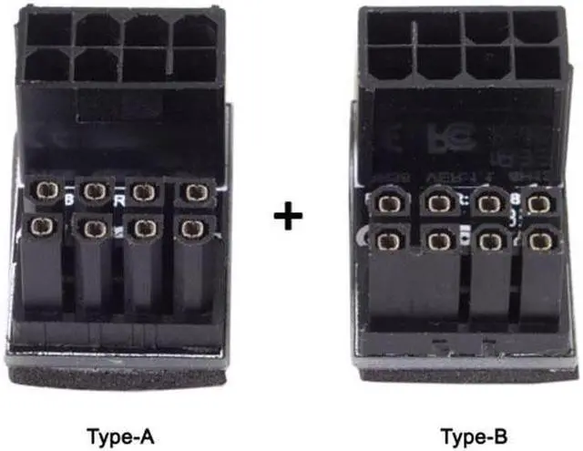 Alt view image 6 of 7 - Aomoproing ATX 8Pin Female to 8pin Male 180 Degree Angled Power Adapter for Desktops Graphics Card
