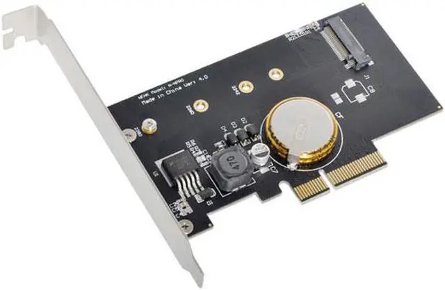 Alt view image 4 of 7 - Aomoproing PCI-E 3.0 x4 to M.2 NGFF M Key SSD Nvme Card Adapter PCI Express with Power Failure Protection 4.0F Super Capacitor