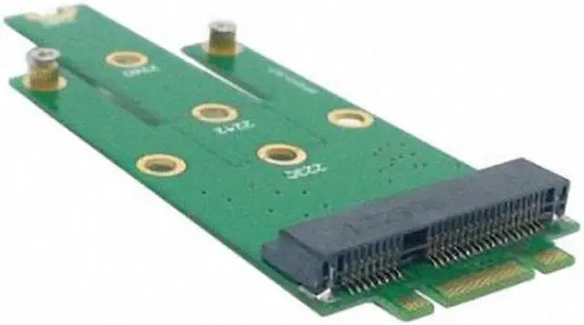 Alt view image 3 of 7 - Aomoproing  M.2 NGFF PCI-E 2 LANE Golden Finger Pin to 50mm Mini-PCIE mSATA 18+8 SSD Hard Disk PCBA