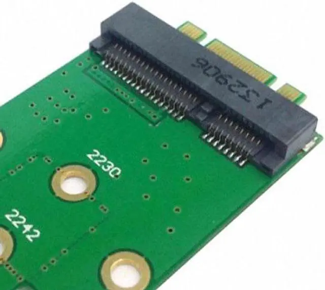 Alt view image 6 of 7 - Aomoproing  M.2 NGFF PCI-E 2 LANE Golden Finger Pin to 50mm Mini-PCIE mSATA 18+8 SSD Hard Disk PCBA