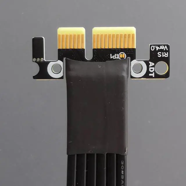 Alt view image 2 of 6 - ADT-Link RTX3090 Graphics Card Extension Cable PCIe 4.0 x16 To x1 Riser Card A/N Cards Gen4 PCI-E4 Riser Cable For BTC Miner 35cm