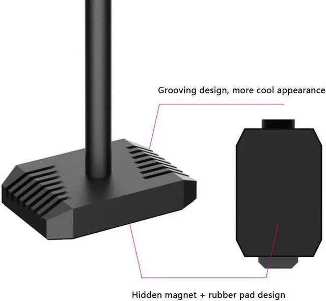 Alt view image 6 of 6 - CoolMoon Aluminum Alloy Graphics Video Stand GPU Support Jack Desktop PC Case Video Cards Holder Bracket Cooling Kit Accessories