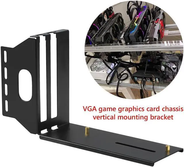 Alt view image 3 of 6 - Riser PCI-E 3.0 Riser High Speed PC Graphics Cards PCI Express Cable Extender 16x GPU Riser Cable with Vertical Kit ATX Chassis 20cm