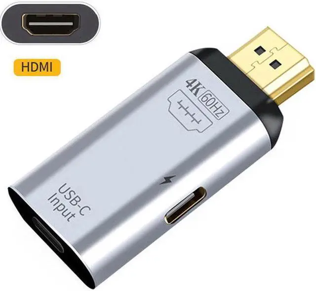 Alt view image 4 of 7 - Aomoproing USB-C Type C Female Source to HDMI Sink HDTVPD Power Adapter 4K 60hz 1080p for PhoneLaptop
