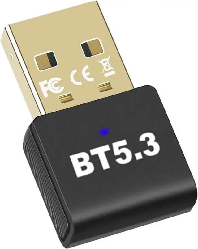 Main image of USB Bluetooth 5.3 Adapter for PC Receiver - Plug & Play Bluetooth 5.3 EDR Dongle Transmitter for Computer Desktop Transfer for Laptop Bluetooth Headset Speaker Keyboard Mouse Windows11/10/8.1