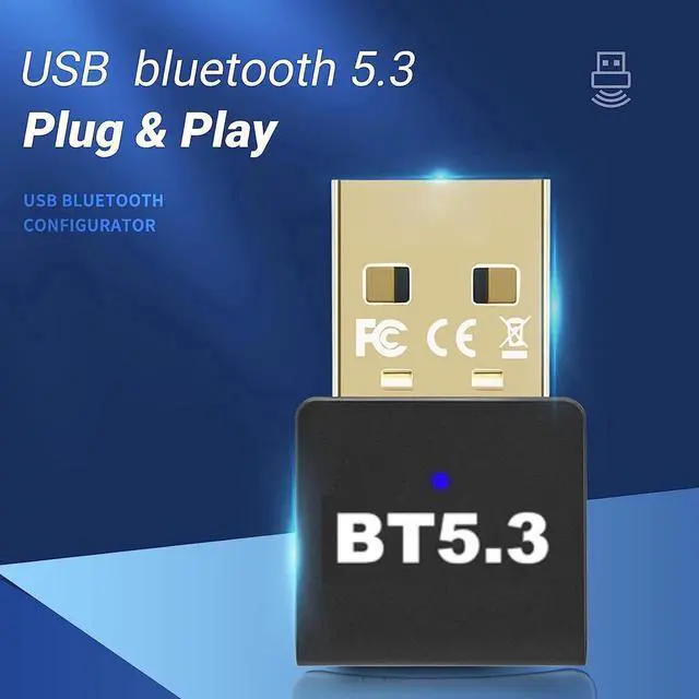 Alt view image 3 of 7 - USB Bluetooth 5.3 Adapter for PC Receiver - Plug & Play Bluetooth 5.3 EDR Dongle Transmitter for Computer Desktop Transfer for Laptop Bluetooth Headset Speaker Keyboard Mouse Windows11/10/8.1