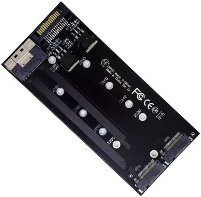 Main image of Aomoproing  Dual 2X NVME M.2 AHCI to PCIE Express 3.0 4.0 Slimline SFF-8654 8X Raid Card VROC Raid0 Hyper Adapter