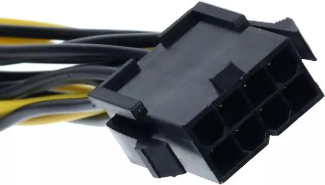 Alt view image 3 of 4 - 25cm 8pin to 2x8pin pcie Dual 8Pin PCIe 8pin-2x(6+2pin) Graphics Video Card Power Cable Extension Cable