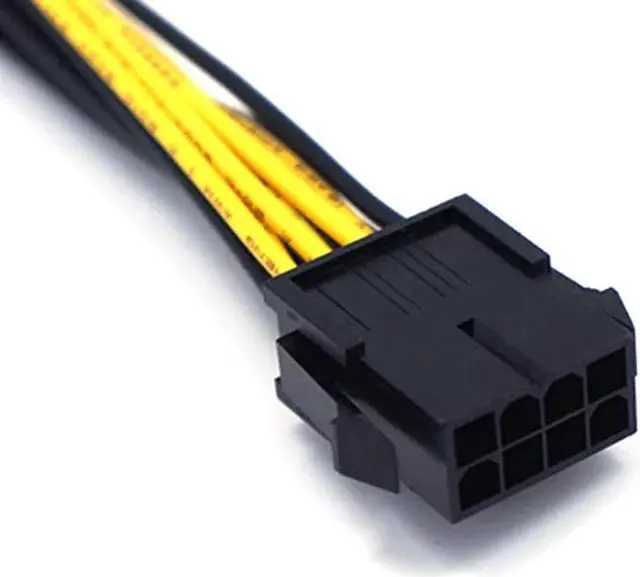 Alt view image 2 of 4 - 25cm 8pin to 2x8pin pcie Dual 8Pin PCIe 8pin-2x(6+2pin) Graphics Video Card Power Cable Extension Cable