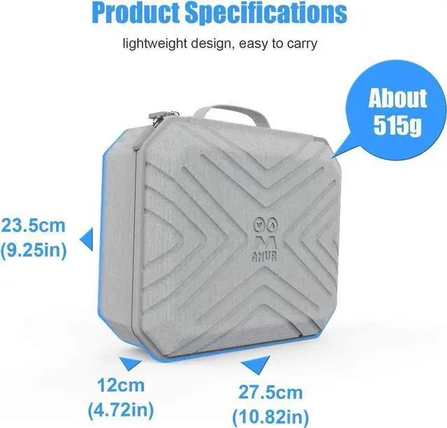 Alt view image 4 of 7 - Portable Fashion Travel Case for Oculus Quest 2, Storing VR Gaming Headset and Touch Controllers Accessories Carrying Bag