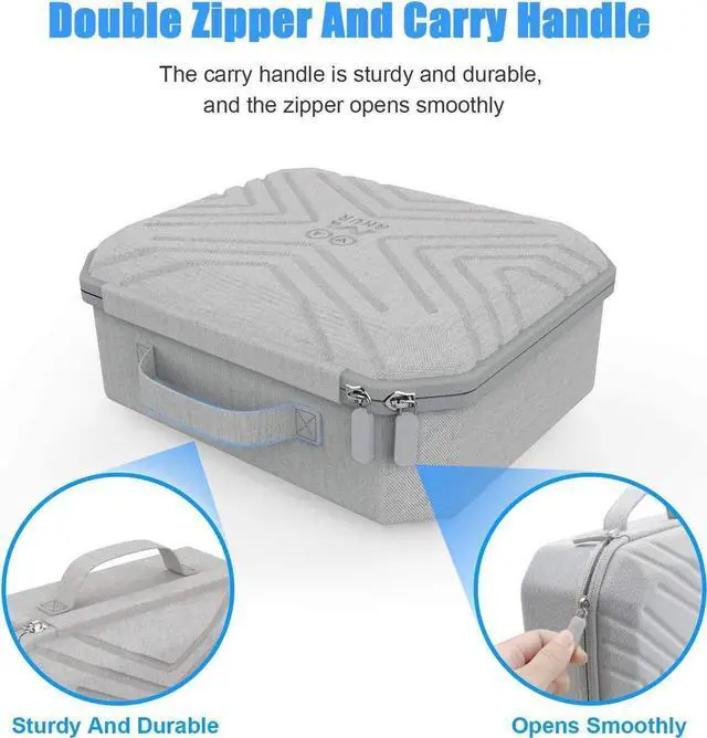 Alt view image 5 of 7 - Portable Fashion Travel Case for Oculus Quest 2, Storing VR Gaming Headset and Touch Controllers Accessories Carrying Bag