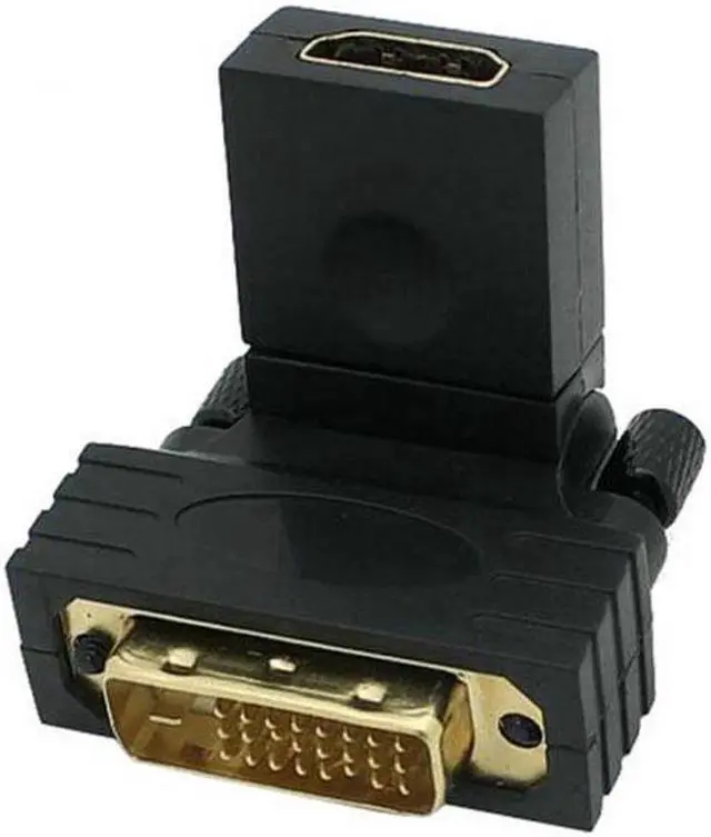 Main image of Aomoproing  1080p DVI male to HDMI Female 360 degree Rotating Swivel Adapter for HDTV Video Card