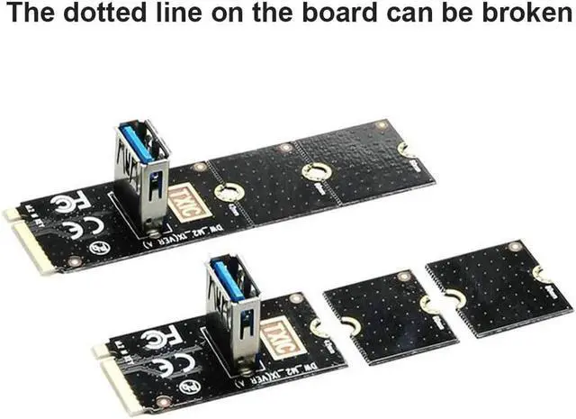 Alt view image 4 of 6 - NGFF M.2 to USB3.0 Converter Adapter 5Gbps M.2 NGFF to PCI-E X16 Transfer Card For BTC Mining PCIE Riser Graphic Card Extender
