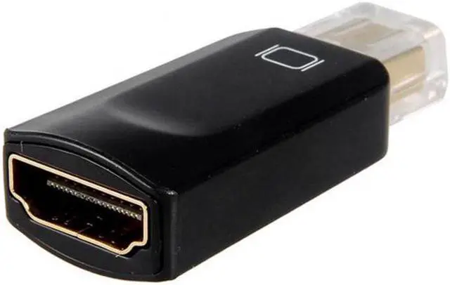 Alt view image 5 of 7 - Aomoproing Thundebolt Mini DisplayPort DP Male to HDMI Female Audio video Adapter for Macbook Black Color