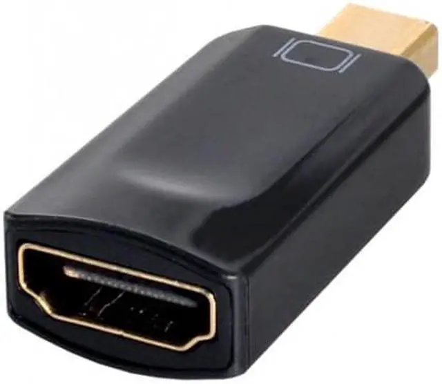Alt view image 3 of 7 - Aomoproing Thundebolt Mini DisplayPort DP Male to HDMI Female Audio video Adapter for Macbook Black Color