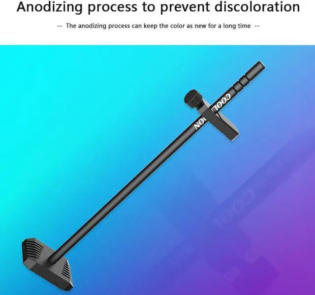 Alt view image 3 of 6 - COOLMOON Aluminum GPU Bracket Graphic Card Holder Desktop PC Case Video Card Stand Support Rack Water Cooling Kit Accessories