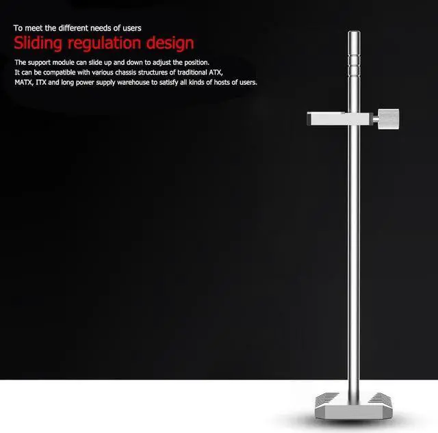 Alt view image 5 of 6 - COOLMOON Aluminum GPU Bracket Graphic Card Holder Desktop PC Case Video Card Stand Support Rack Water Cooling Kit Accessories