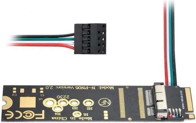 Alt view image 7 of 7 - Aomoproing BCM94360CD BCM94360CS BCM943602CS BCM94360CS2 WiFi Card to M.2 NGFF Key-M NVME SSD Adapter