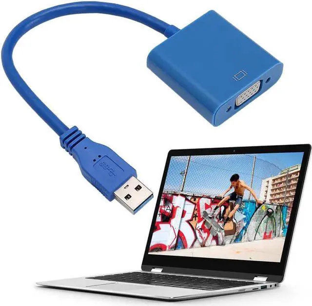 Alt view image 3 of 6 - USB 3.0 to VGA Video Graphic Card Multi-Display External Cable Adapter Converter for Win 7/8 System VGA Cable Adapter