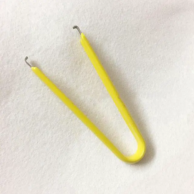 Alt view image 4 of 4 - IC Chip Remover Clip U-shaped Switch Key Puller Keycaps Keyboard Removing Tool(Yellow)