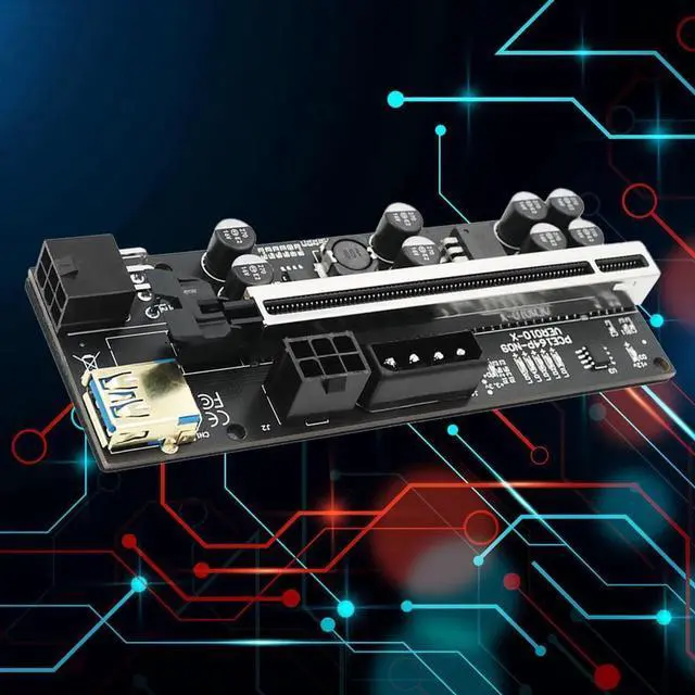 Alt view image 2 of 6 - Practical Converter Card Convenient Graphic Extension Adapter Card 010-X PCIE Riser 1x to 16x Adapter Card