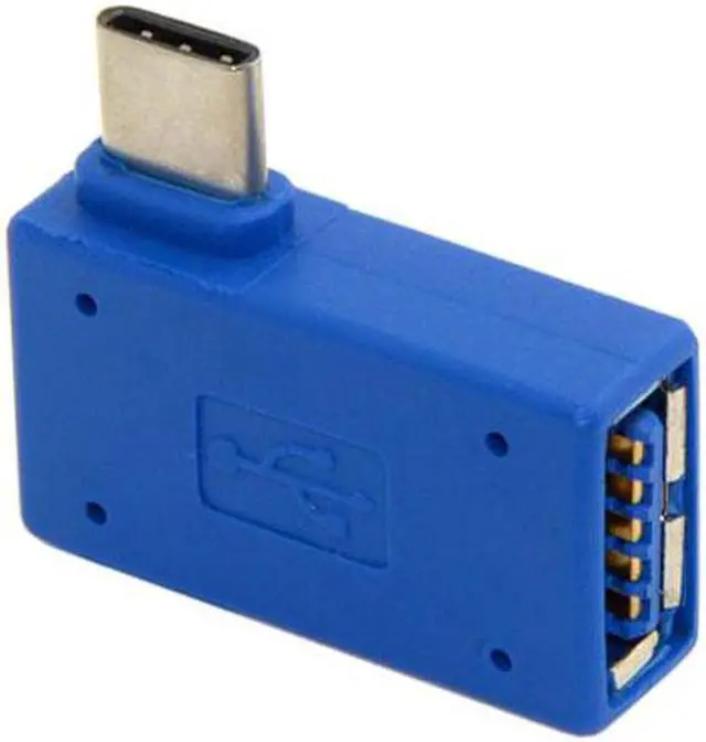 Alt view image 3 of 6 - Aomoproing USB-C Type-C to USB 3.0 Female OTG Adapter Right Angled 90 Degree for LaptopCell Phone
