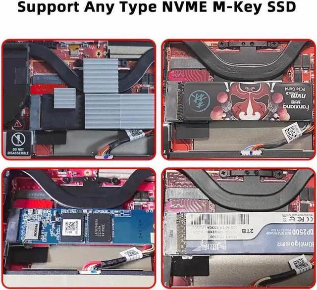 Alt view image 5 of 7 - Aomoproing NVME M-Key 22x30mm to 22x80mm NGFF Extension SSD Upgrade Adapter Compatible with ROG Ally Gaming