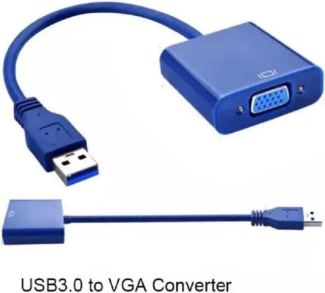 Alt view image 5 of 5 - USB3.0 zu VGA Graphic Converter Card Display Cable Adapter with CD Driver 1080P For Notebook PC CRT LCD Monitor Projector NEW