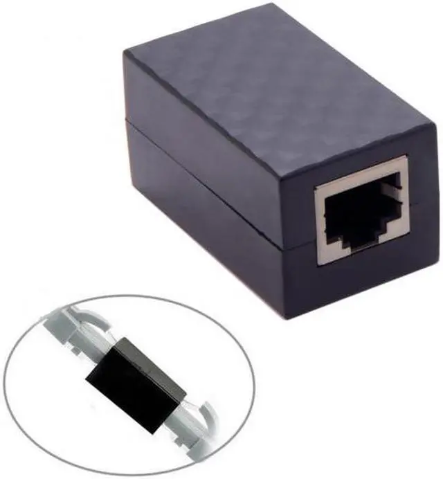 Alt view image 6 of 7 - Aomoproing  5pcs/lot Lightning Protection RJ45 UTP STP CAT6 CAT5e Female to Female Network Lan Adapter Extender