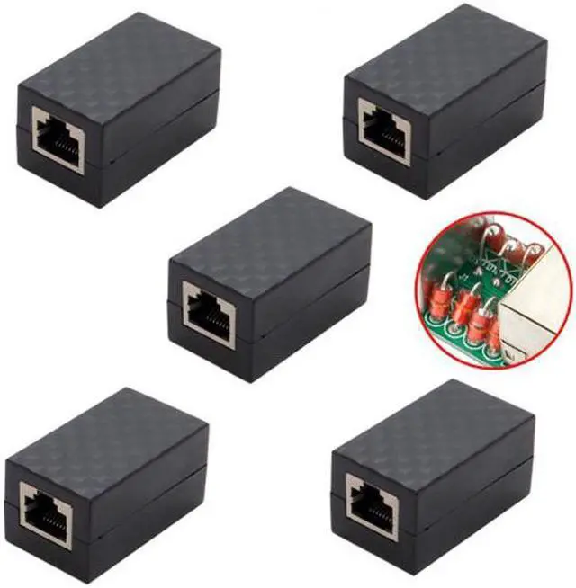 Main image of Aomoproing  5pcs/lot Lightning Protection RJ45 UTP STP CAT6 CAT5e Female to Female Network Lan Adapter Extender